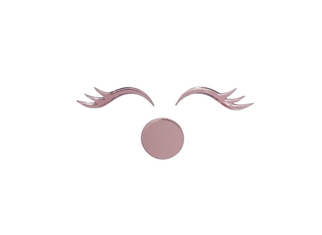 Unicorn Eyelashes & Nose Topper - Rose Gold