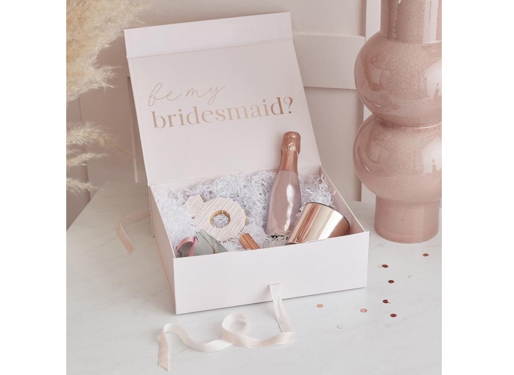 Rose Gold Will You Be My Bridesmaid Box