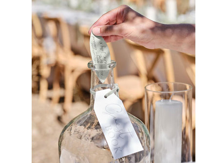 Sage Wedding Message in a Bottle Guest Book Alternative