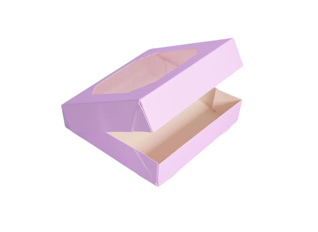 Scalloped Medium Treat Box 5pk - Lilac