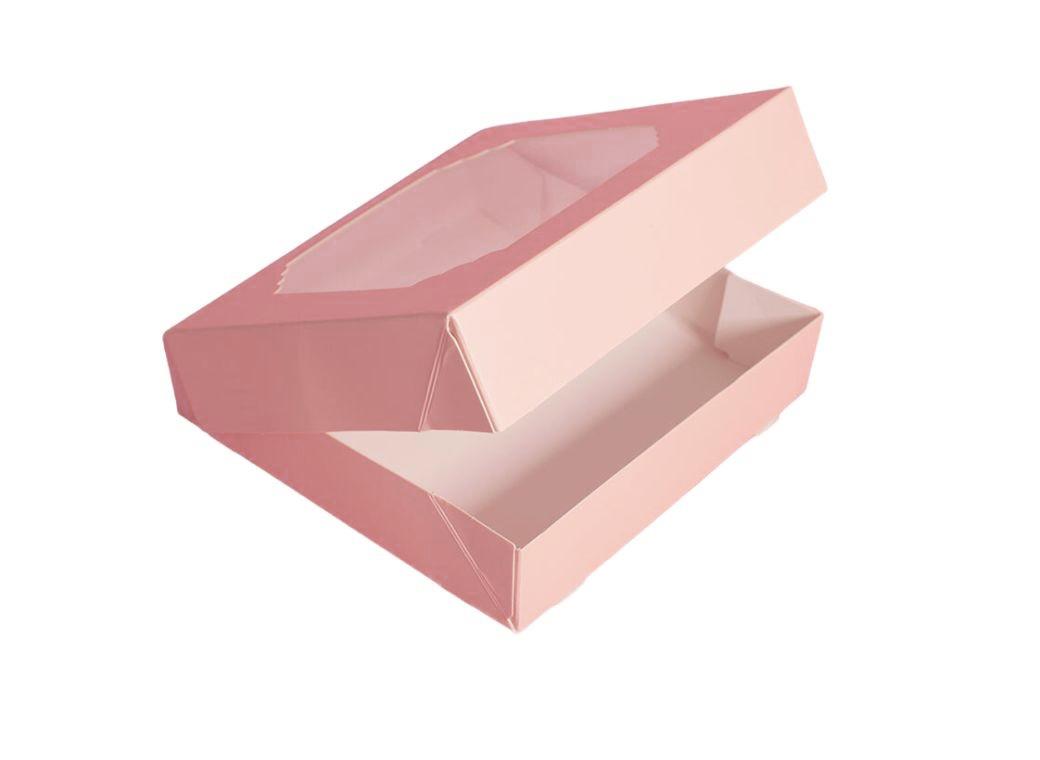 Scalloped Medium Treat Box 5pk - Pink