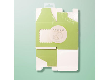 Scalloped Single Cupcake Box 6pk - Pastel Green