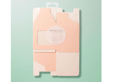 Scalloped Single Cupcake Box 6pk - Pastel Pink