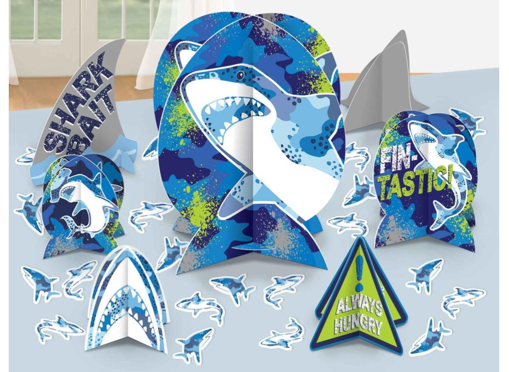 Shark Party Table Decorating Kit