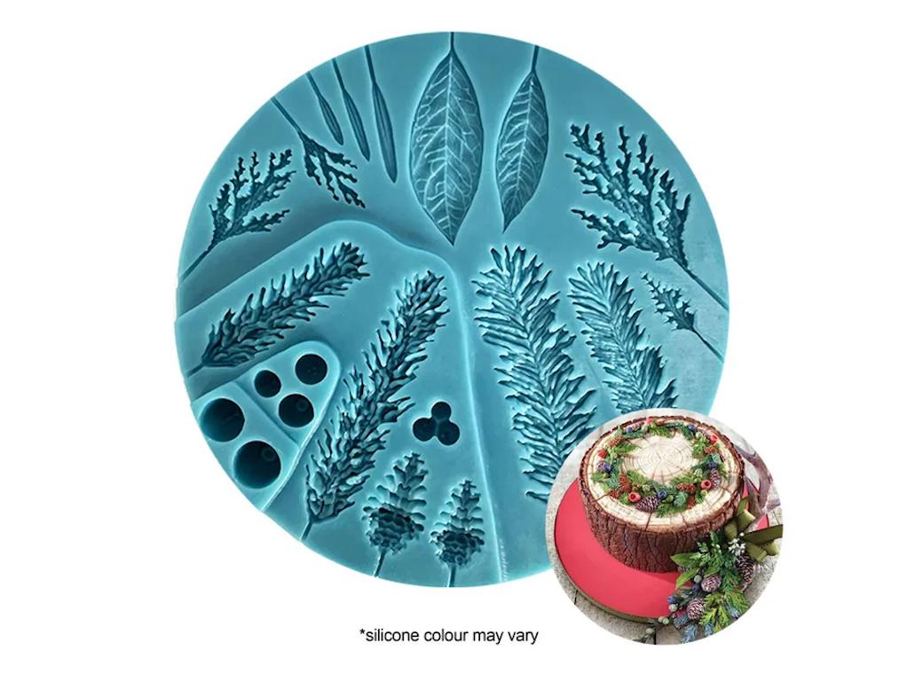 Silicone Mould - Assorted Wreath Leaves