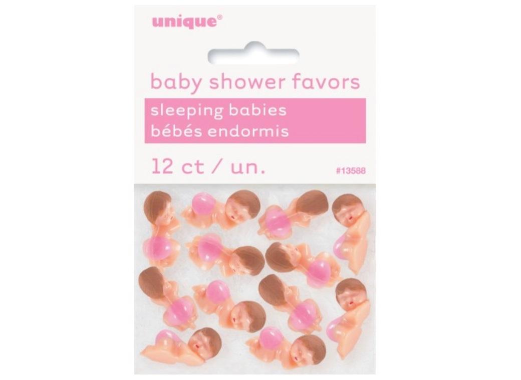 Baby Shower Favours - Sleeping Baby Girls 12pk