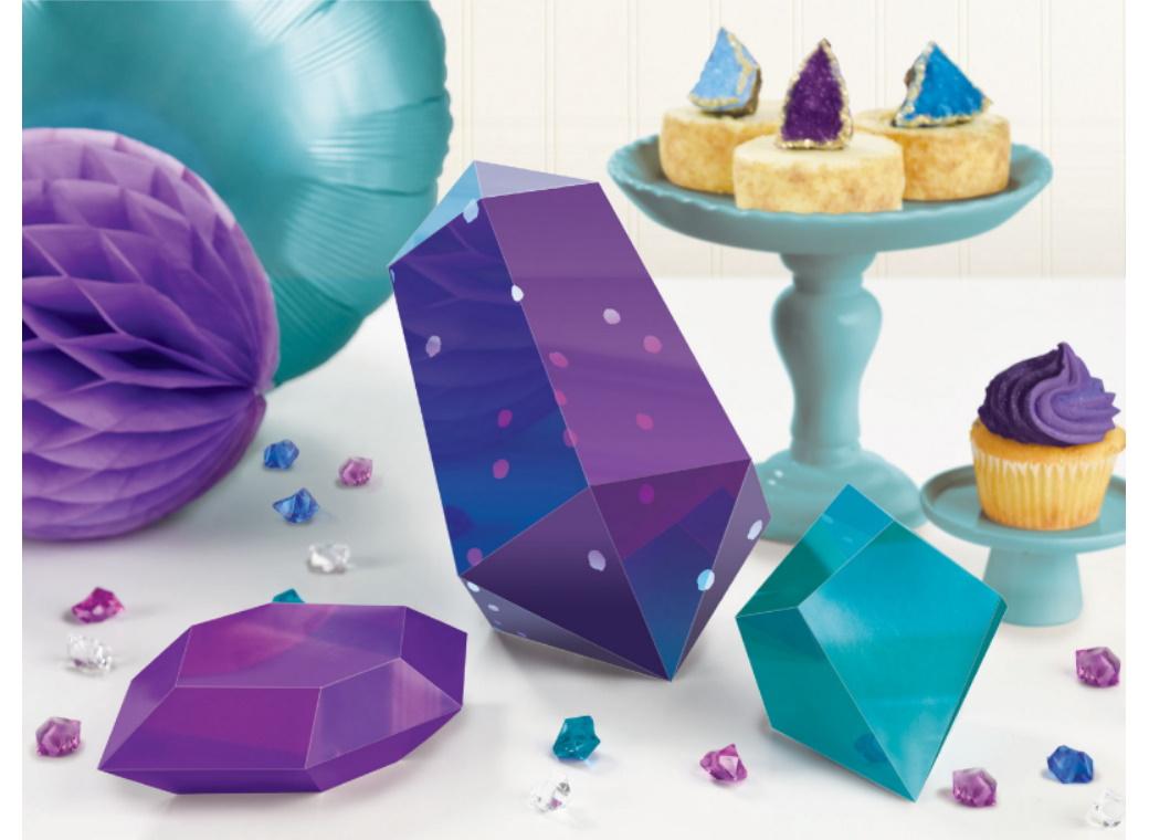 Sparkling Sapphire 3D Table Decorations