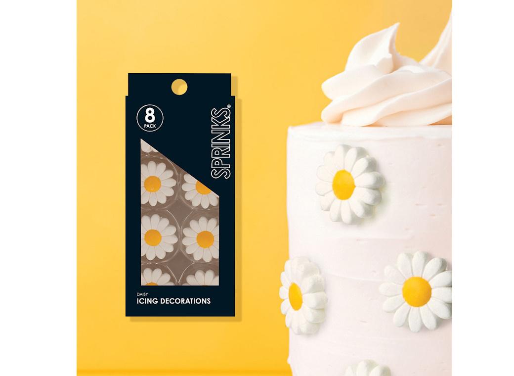 Sprinks Icing Decorations - Daisy 8pk
