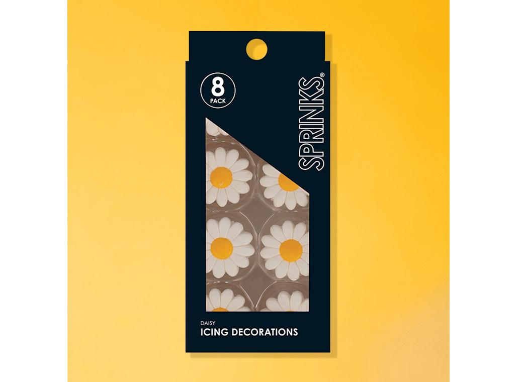 Sprinks Icing Decorations - Daisy 8pk