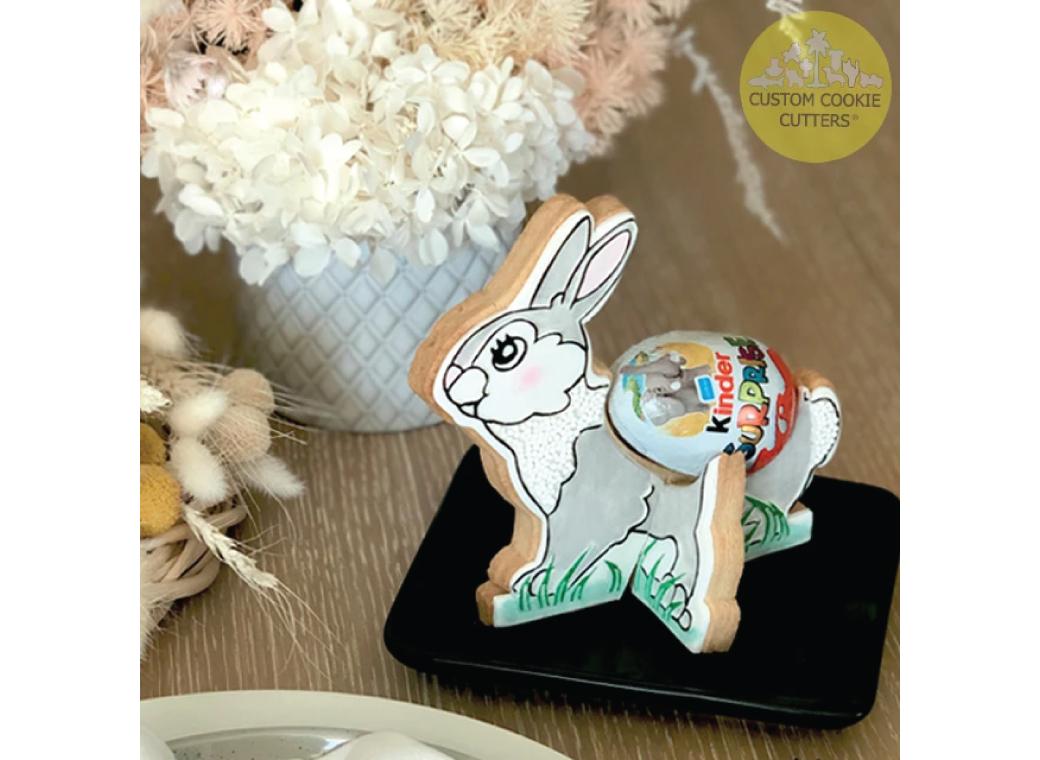 Standing Bunny Egg Holder with Optional 3D debosser