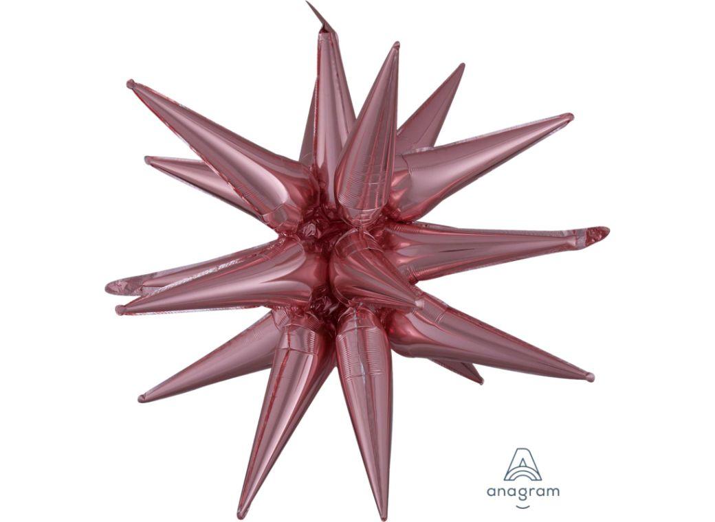 Large Magic Star SuperShape Foil Balloon - Rose Gold