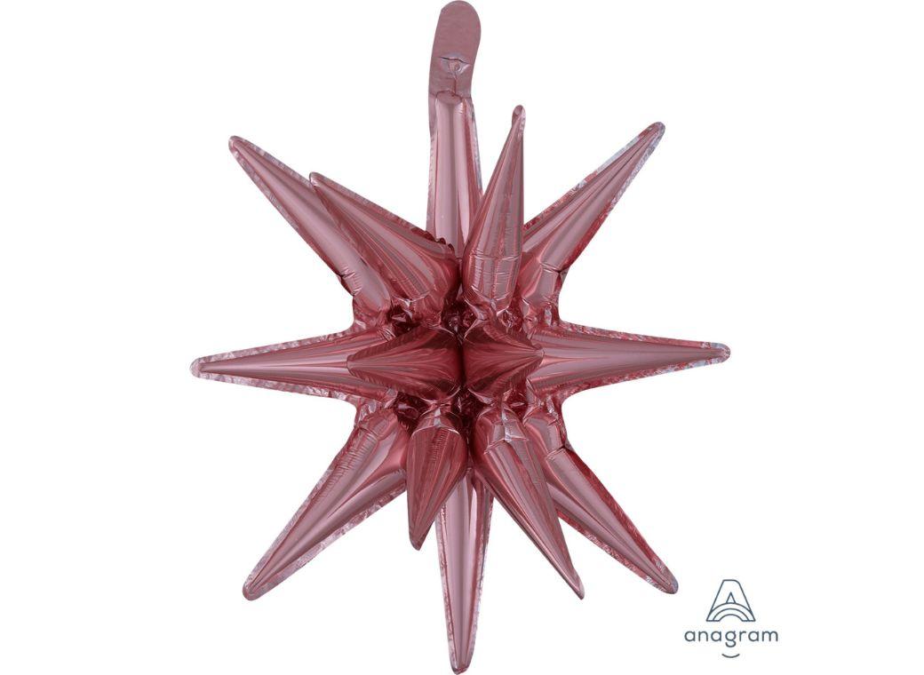 Small Magic Star SuperShape Foil Balloon - Rose Gold