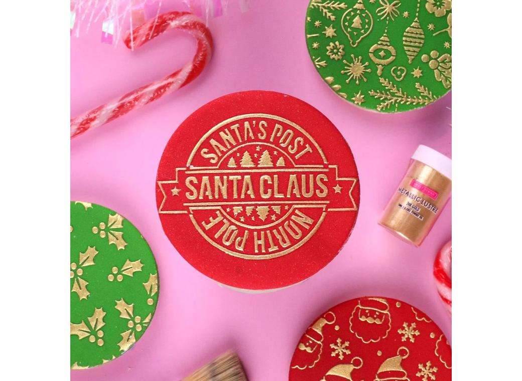 Sweet Sticks Stencil - Santa Stamp