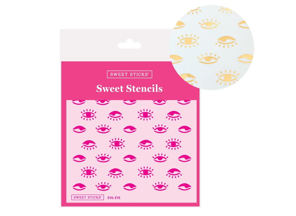 Sweet Sticks Stencil - Evil Eye