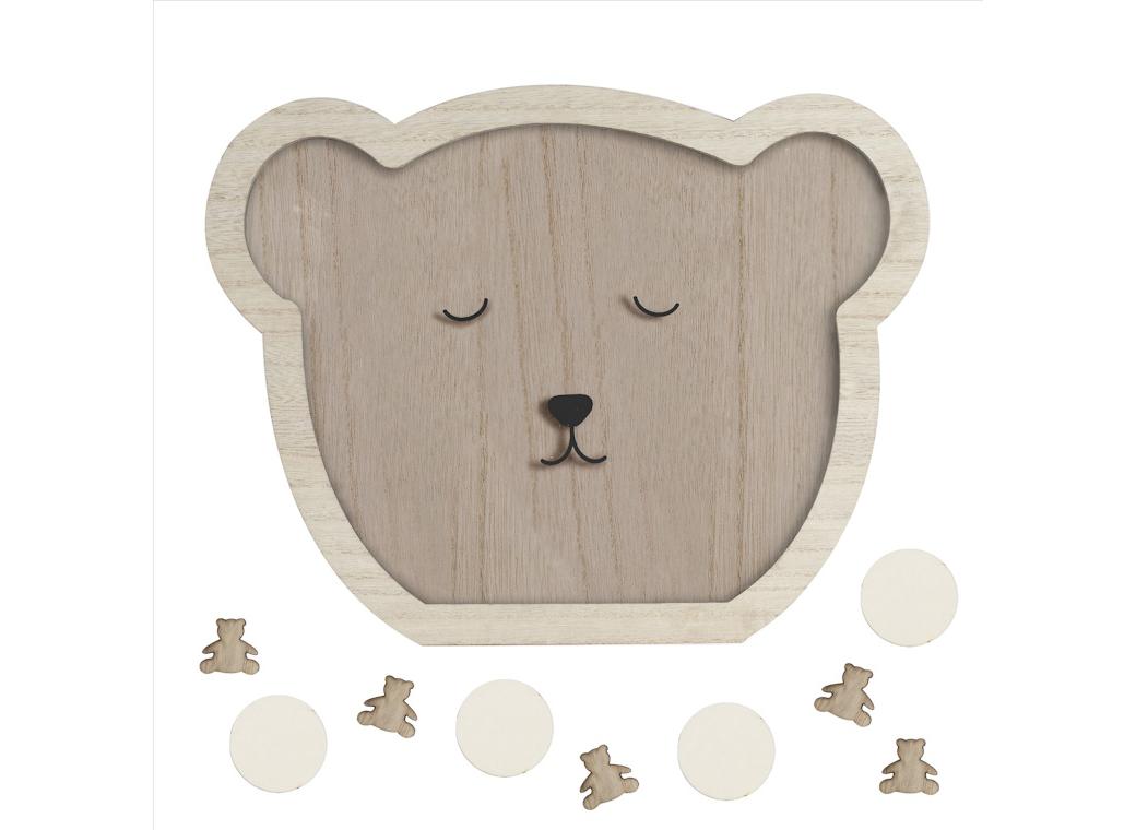 Teddy Bear Wooden Baby Shower Guest Book Alternative