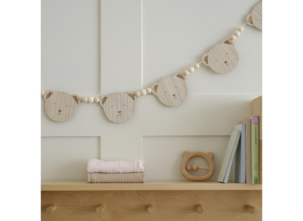 Teddy Bear Wooden Bunting
