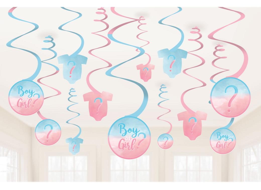 The Big Reveal Hanging Swirl Decorations