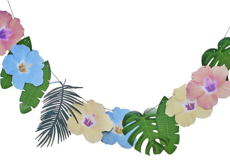 Tiki Tropics Palm Leaf & Flower Garland