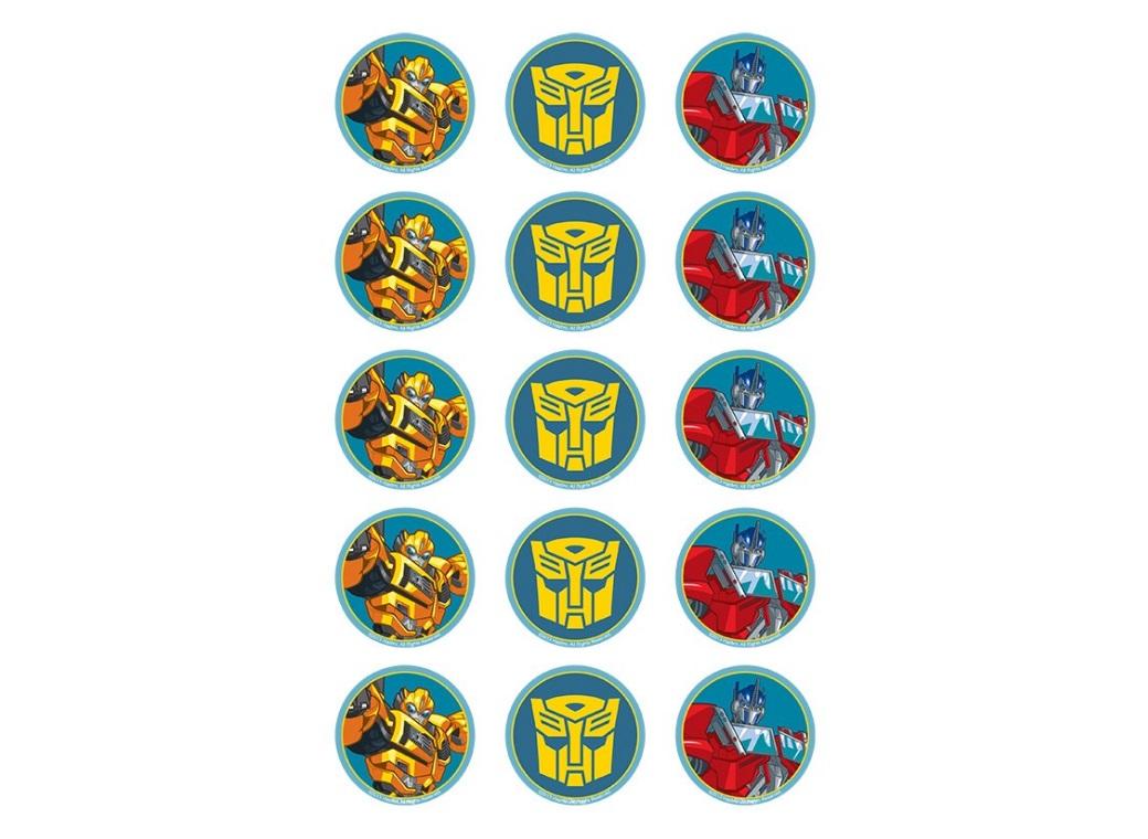 Edible Icing Cupcake Images - Transformers