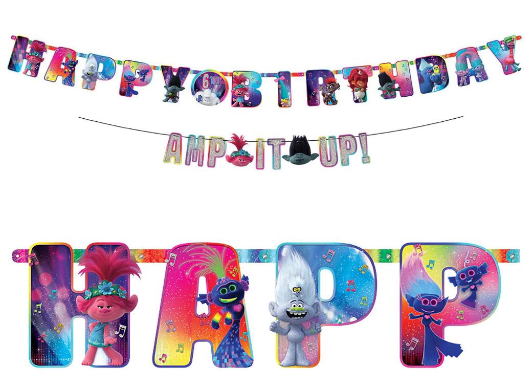Trolls World Tour Add An Age Banner & Garland