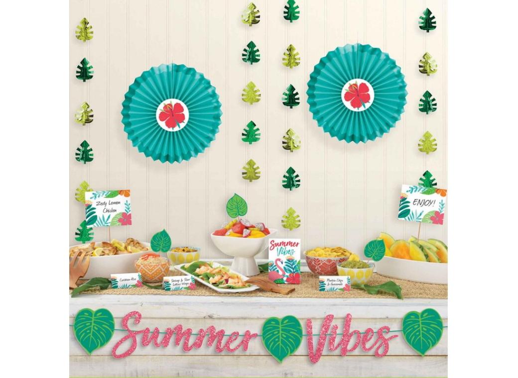 Tropical Jungle Deluxe Buffet Decorating Kit