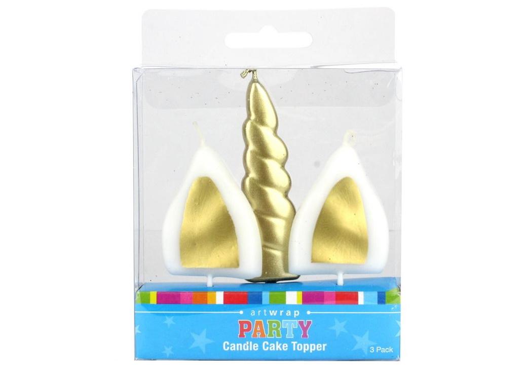 Unicorn Horn & Ears Candle Set