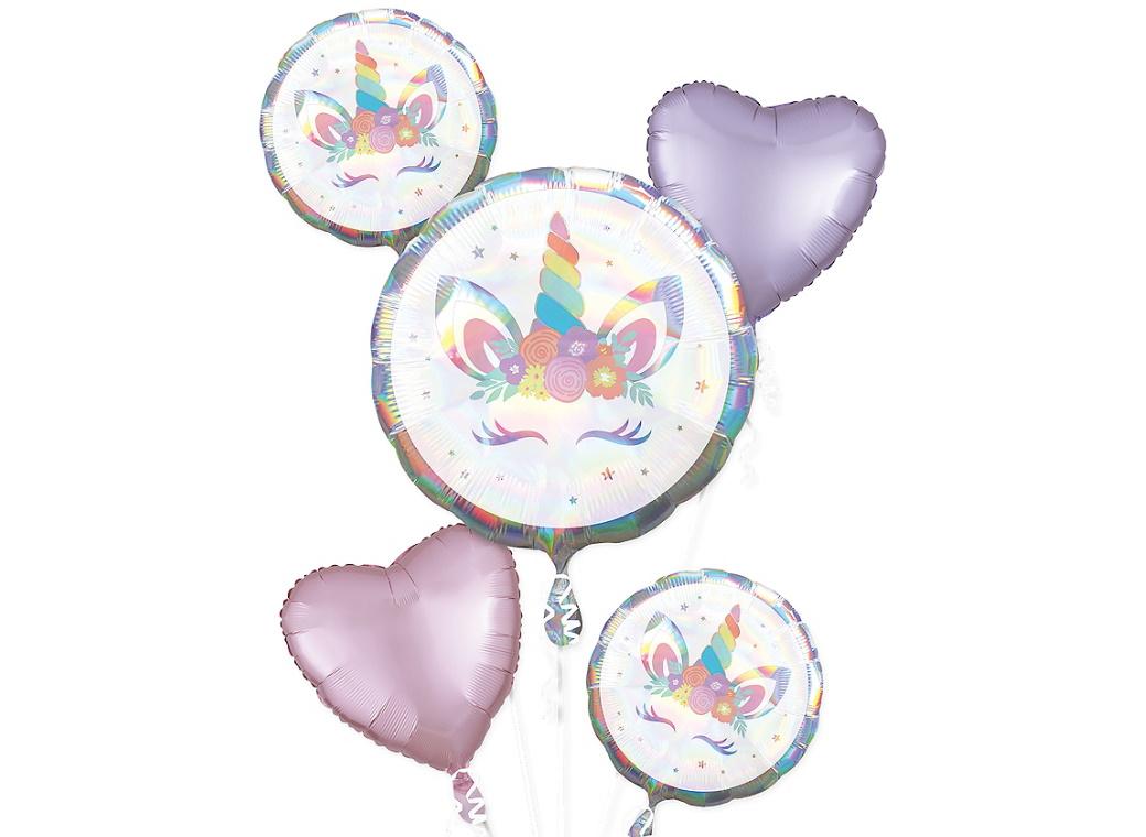 Unicorn Party Foil Balloon Bouquet