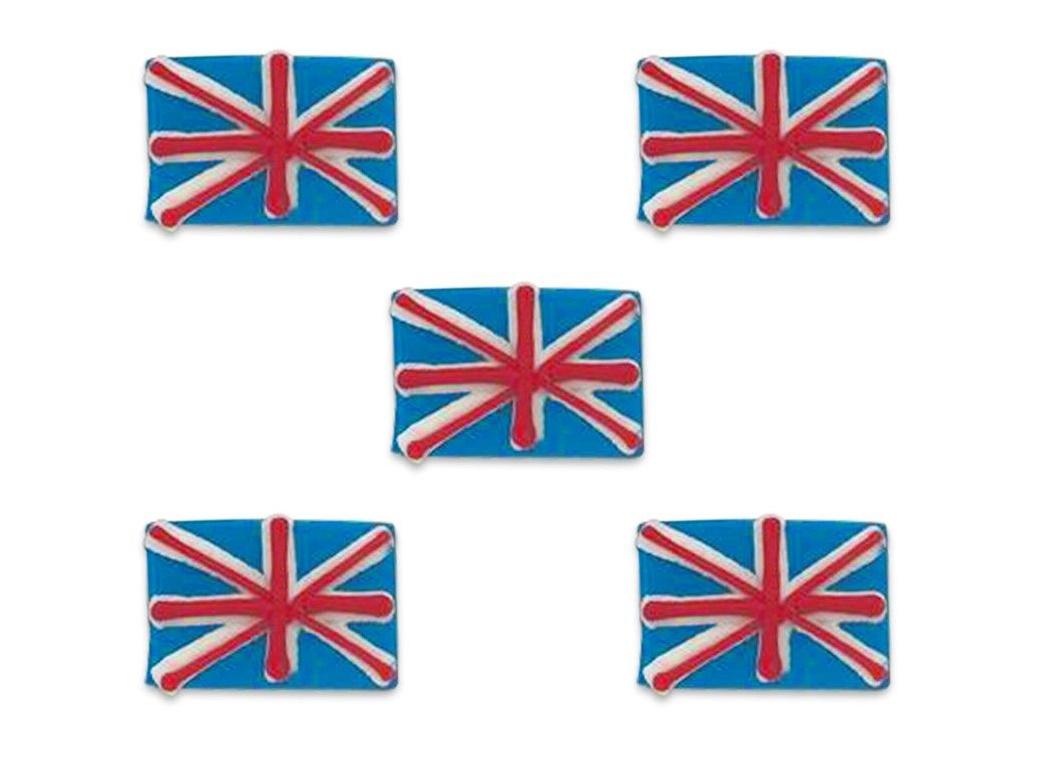 Union Jack Sugarcraft Toppers 5pk