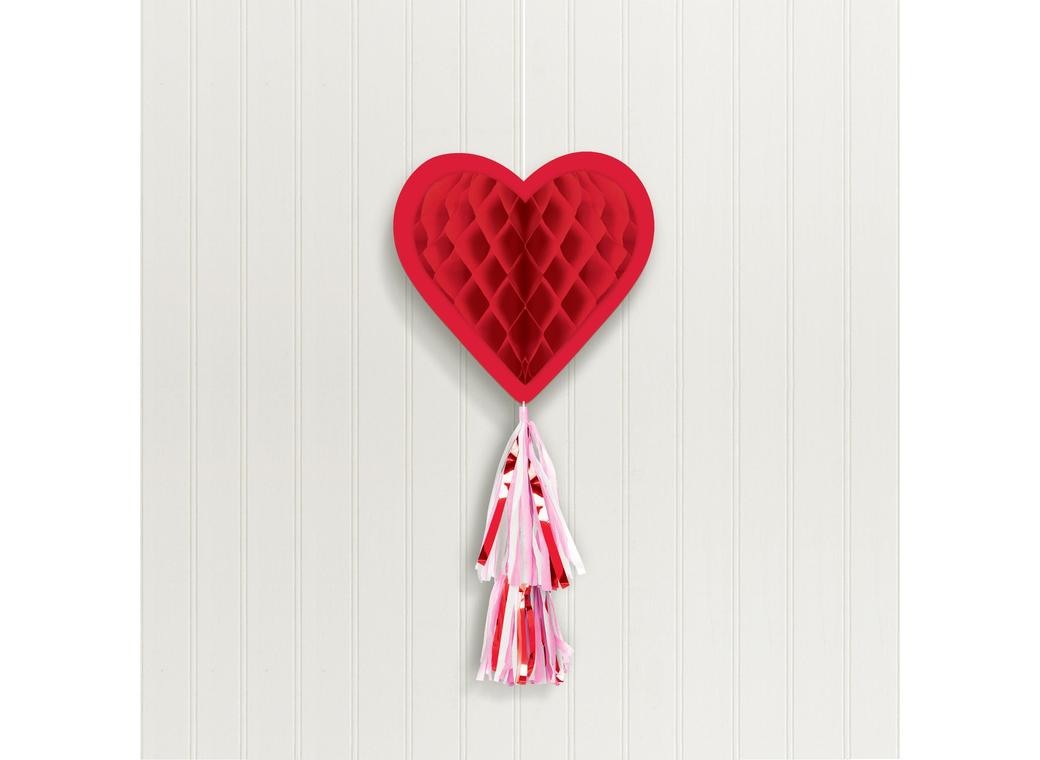 Honeycomb Heart with Tassel