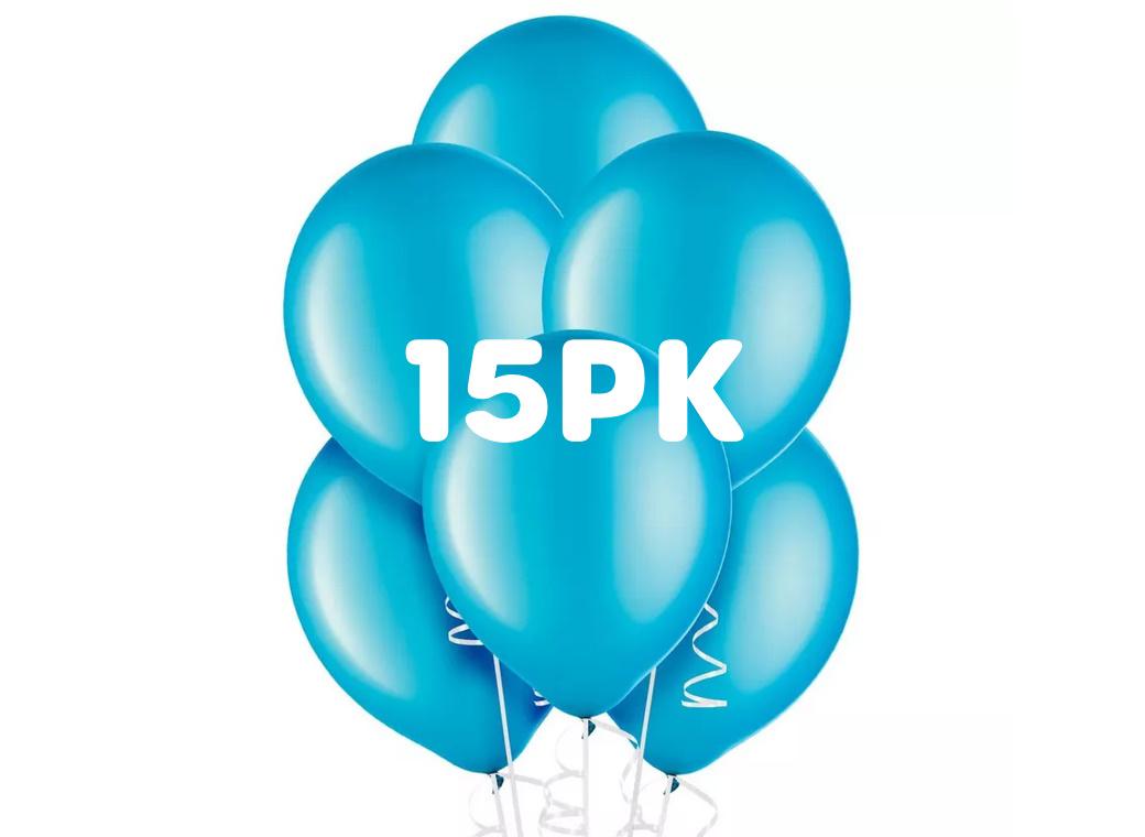 Value Balloons 15pk - Pearl Caribbean