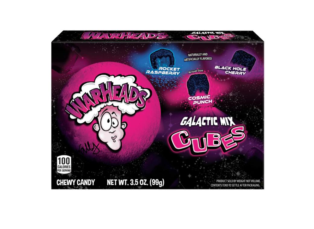 Warheads Galactic Mix Cubes Candy **BB 08/25**