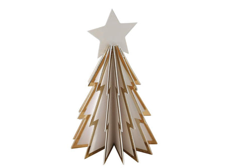 White & Gold Christmas Tree Place Cards 6pk