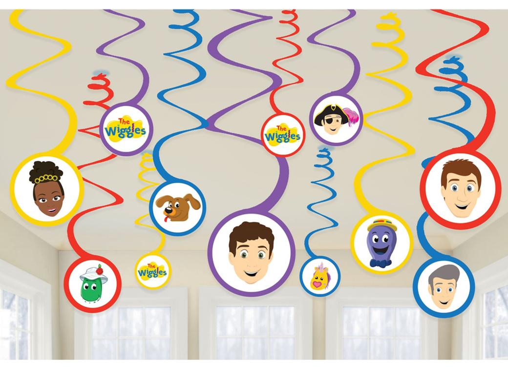 The Wiggles Hanging Spiral Decorations