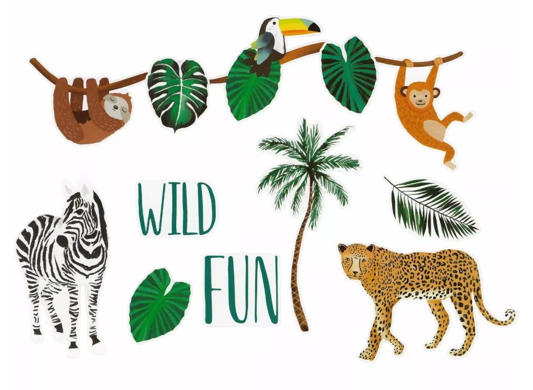 Wild Jungle Wall Decor Kit