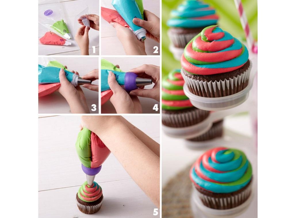 Wilton ColorSwirl 3-Colour Coupler Decorating Kit