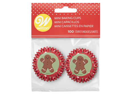 Wilton Mini Cupcake Cases - Gingerbread Man 100pk