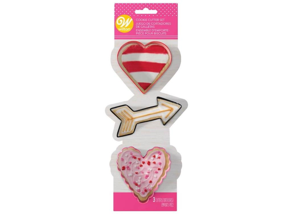Wilton Valentine's Day 3pce Cookie Cutter Set