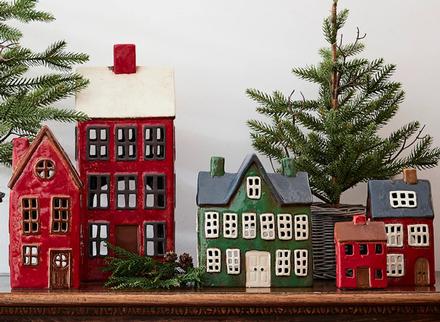 Christmas Tea Light Houses