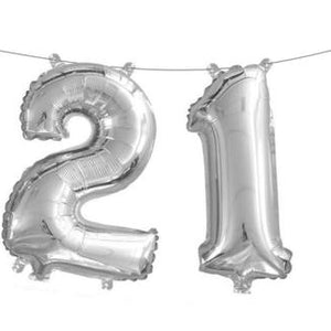 Mini Number Foil Balloons