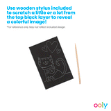 OOLY Mini Scratch & Scribble Art Kit - Funtastic Friends