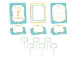 1st Birthday Buffet Decorating Kit - Blue