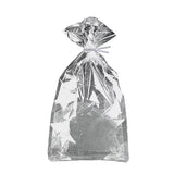 Metallic Silver Cello Bags - 10pk