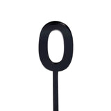 4.5cm Acrylic Number 0 - Black