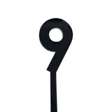 4.5cm Acrylic Number 9 - Black