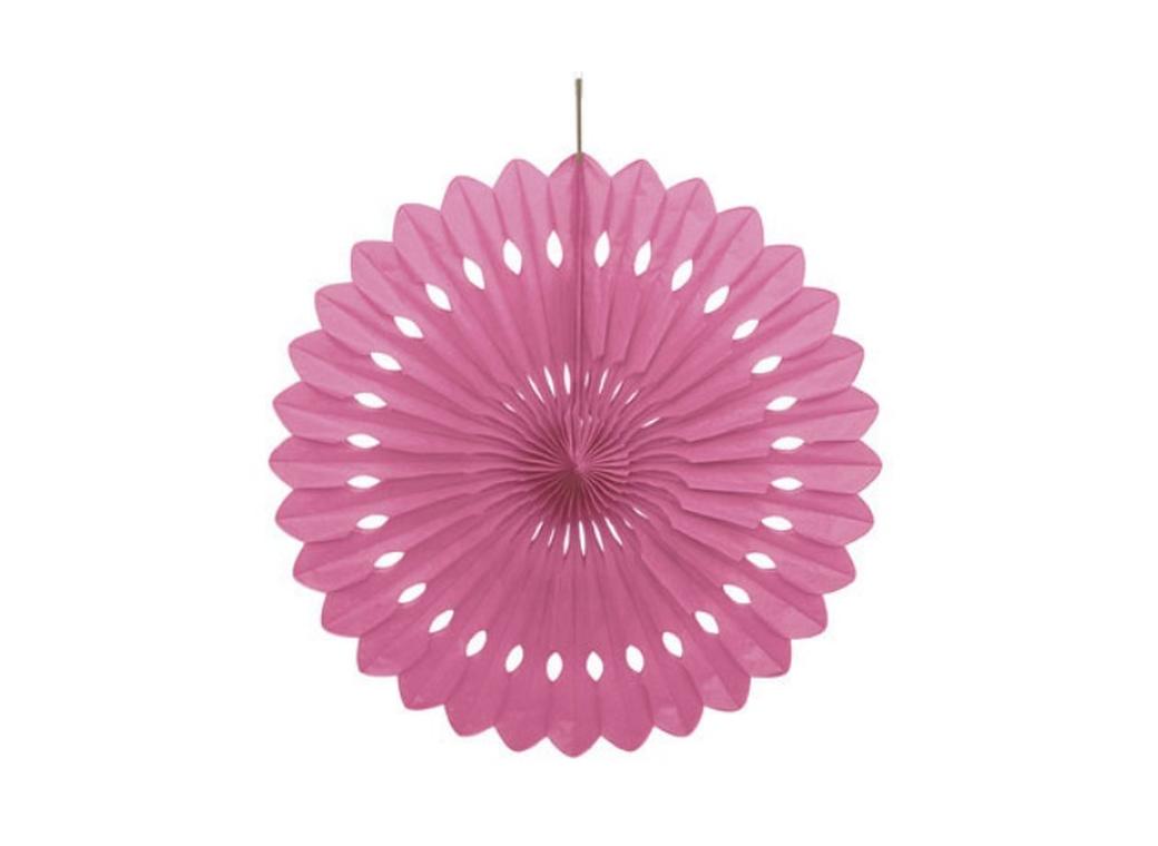 Decorative Fan 40cm - Hot Pink