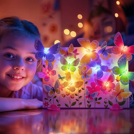 KidzMaker Glow 3D Butterfly Canvas