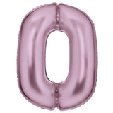 86cm Silk Lustre Pink Foil Balloon - 0