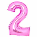 86cm Hot Pink Number Foil Balloon - 2