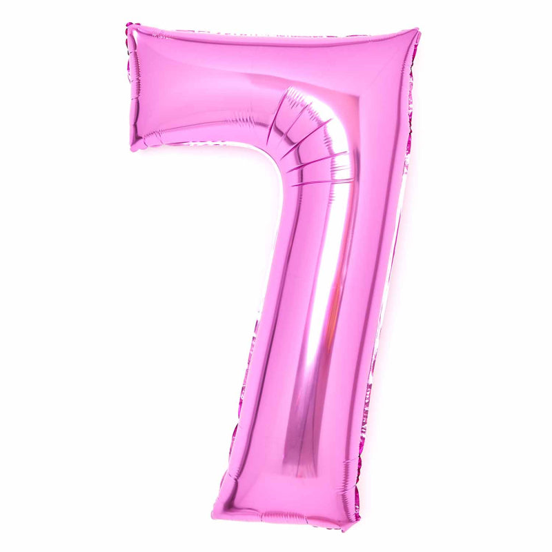 86cm Hot Pink Number Foil Balloon - 7
