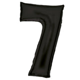 86cm Silk Lustre Black Number Foil Balloon - 7